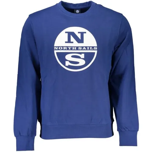 Gebürsteter Sweatshirt mit Logo-Druck - North Sails - Modalova