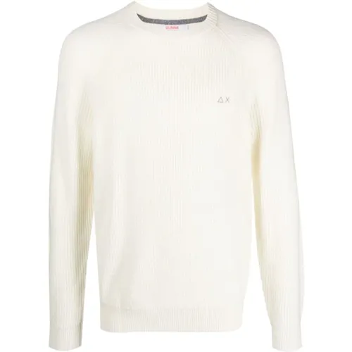 Sweater mit gesticktem Logo , Herren, Größe: XL - Sun68 - Modalova