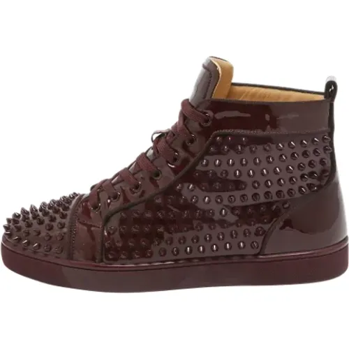 Pre-owned Sneakers, male, , Size: 10 1/2 US Pre-owned Leather sneakers - Christian Louboutin Pre-owned - Modalova