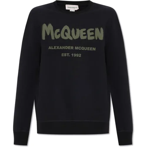 Sweatshirt with logo , male, Sizes: 2XL, L, XL, S, M - alexander mcqueen - Modalova