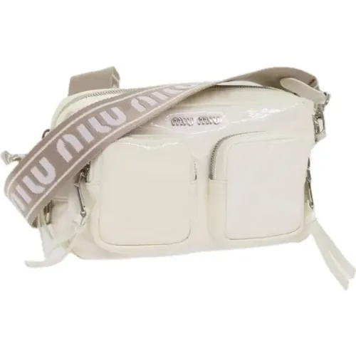 Pre-owned Cross Body Bags, female, , Size: ONE SIZE Pre-owned Leather shoulder-bags - Miu Miu Pre-owned - Modalova