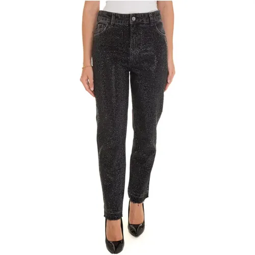 High Waisted Straight Leg Denim Jeans , Damen, Größe: W27 - Liu Jo - Modalova