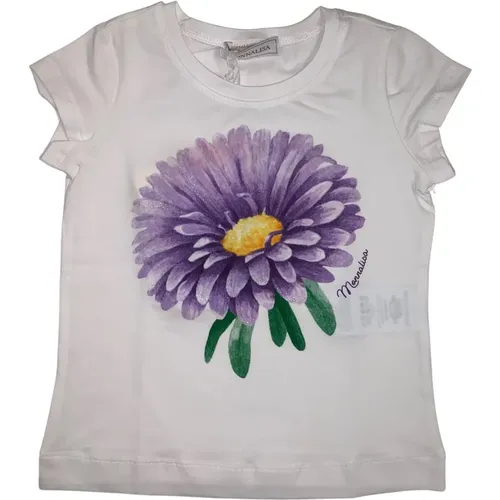 Helles Blumen-T-Shirt Monnalisa - Monnalisa - Modalova