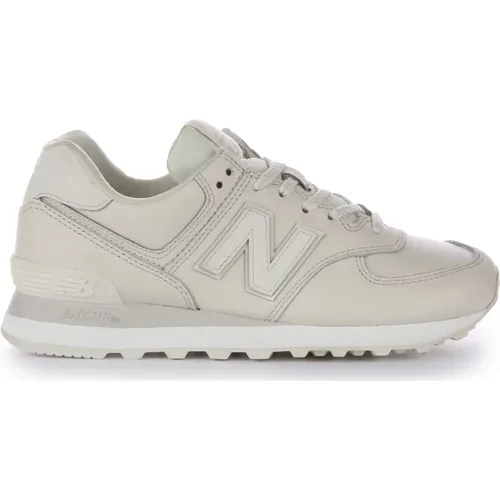 Ivory Leather Sneakers for Women , female, Sizes: 4 1/2 UK, 4 UK - New Balance - Modalova