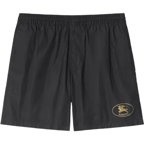 Beachwear, male, , Size: S Sea Clothing with Equestrian Knight Design - Burberry - Modalova