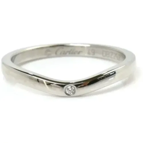 Pre-owned Jewellery, female, , Size: ONE SIZE Pre-owned Platinum rings - Cartier Vintage - Modalova