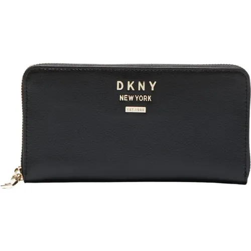 Stilvolle Reißverschluss Brieftasche Schwarz - DKNY - Modalova
