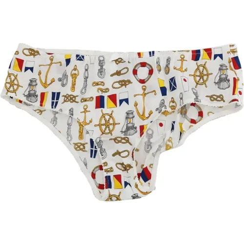 Bottoms, female, , Size: L Chic Sailor Print Underwear - Dolce & Gabbana - Modalova