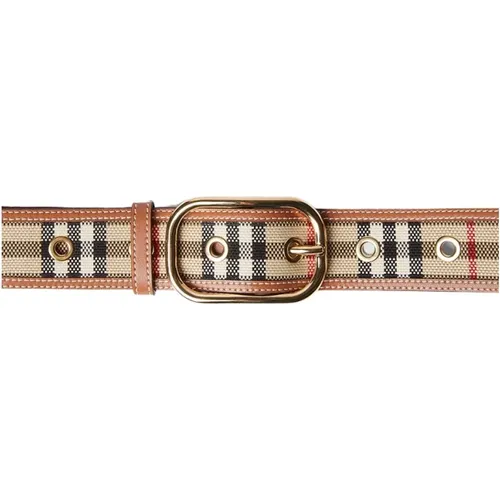 Iconic Check Gürtel , Damen, Größe: S - Burberry - Modalova