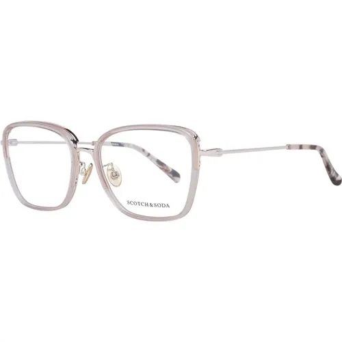 Glasses, female, , Size: ONE SIZE Transparent Trapezium Optical Frames - Scotch & Soda - Modalova