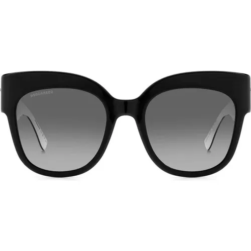 White/Grey Shaded Sunglasses , female, Sizes: 53 MM - Dsquared2 - Modalova