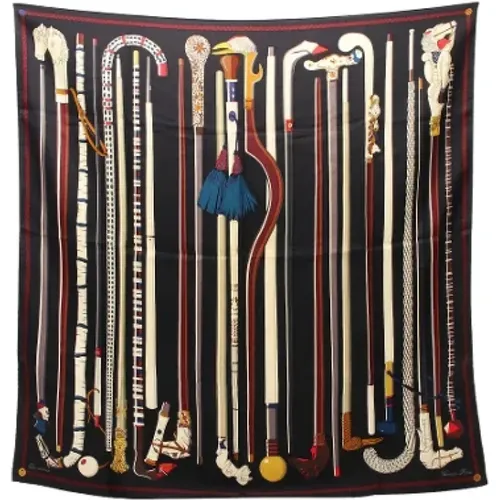 Pre-owned Scarves, female, , Size: ONE SIZE Pre-owned Silk scarves - Hermès Vintage - Modalova