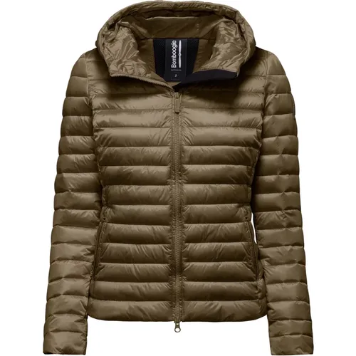 Bright Nylon Hooded Jacket with Synthetic Padding , female, Sizes: XL - BomBoogie - Modalova