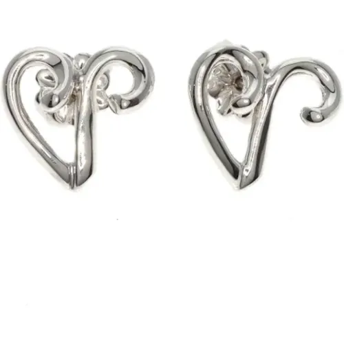 Pre-owned Silver earrings , female, Sizes: ONE SIZE - Tiffany & Co. Pre-owned - Modalova