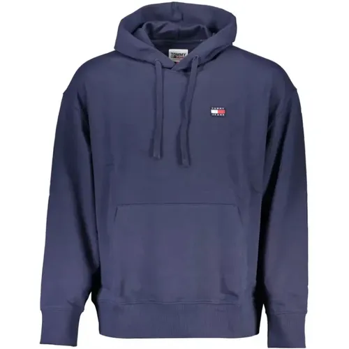 Hoodies, male, , Size: L Cotton Hooded Sweater - Tommy Hilfiger - Modalova