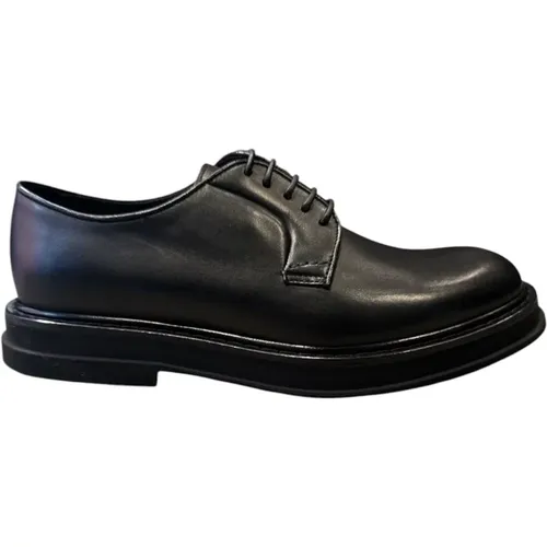 Men's Brushed Calfskin Derby Shoes , male, Sizes: 10 1/2 UK, 6 UK, 7 1/2 UK, 7 UK, 6 1/2 UK, 8 1/2 UK, 9 1/2 UK, 9 UK, 10 UK - Doucal's - Modalova