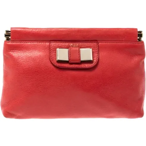 Pre-owned Clutches, female, , Size: ONE SIZE Pre-owned Leather clutches - Chloé Pre-owned - Modalova