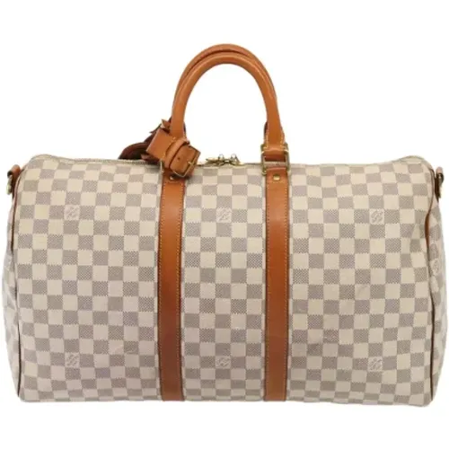 Pre-owned Weekend Bags, female, , Size: ONE SIZE Pre-owned Canvas travel-bags - Louis Vuitton Vintage - Modalova