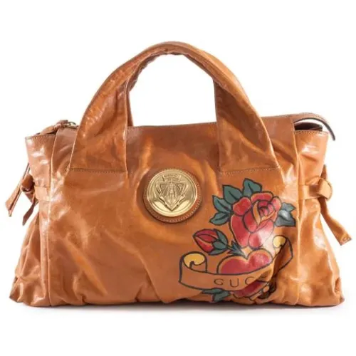 Pre-owned Handbags, female, , Size: ONE SIZE Pre-owned Leather Handbag - Gucci Vintage - Modalova