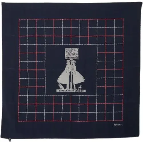 Pre-owned Scarves, female, , Size: ONE SIZE Pre-owned Silk Scarf - Burberry Vintage - Modalova