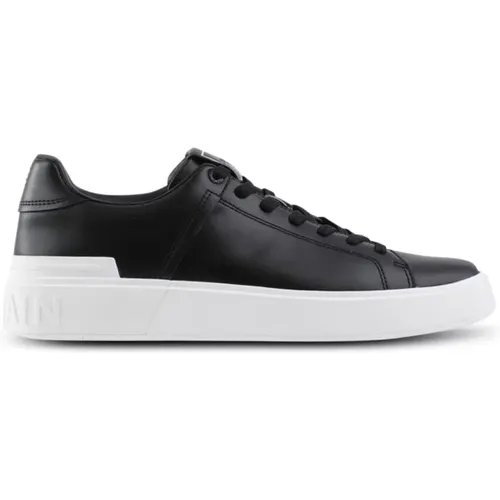 Noir/Blanc B-court Sneaker , female, Sizes: 5 UK, 3 UK, 4 UK, 8 UK, 6 UK - Balmain - Modalova