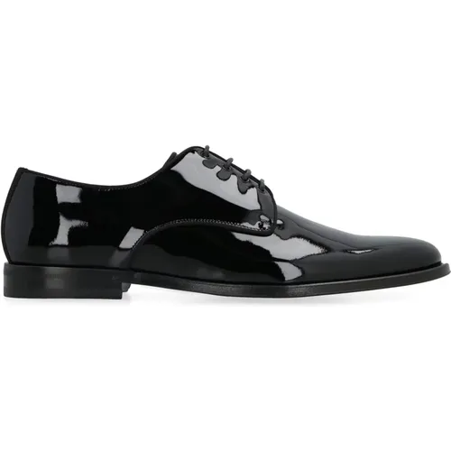 Raffaello Lackleder Derby Schuhe , Herren, Größe: 43 1/2 EU - Dolce & Gabbana - Modalova