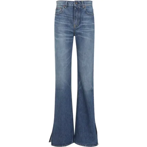 Flared Jeans, female, , Size: W25 Split Hem Straight Jeans - Chloé - Modalova