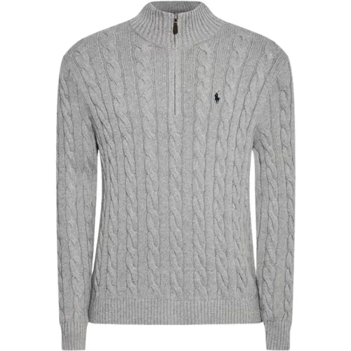 Grey Wool Cashmere Sweatshirt , male, Sizes: 2XL - Polo Ralph Lauren - Modalova