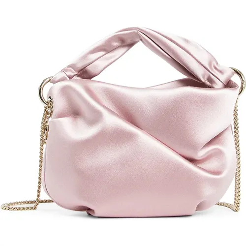 Rose Satin Chain Shoulder Bag , female, Sizes: ONE SIZE - Jimmy Choo - Modalova