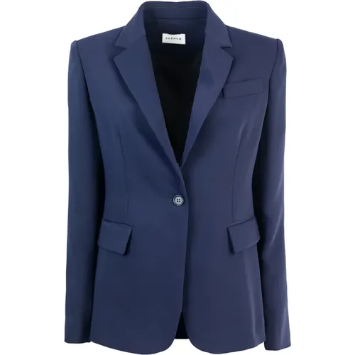 Klassische Blaue Jacke , Damen, Größe: M - P.a.r.o.s.h. - Modalova