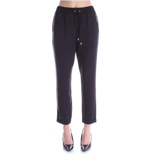 Schwarze Tapered Hose für Frauen , Damen, Größe: 2XL - Liu Jo - Modalova