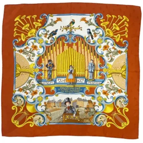 Pre-owned Scarves, female, , Size: ONE SIZE Pre-owned Silk scarves - Hermès Vintage - Modalova