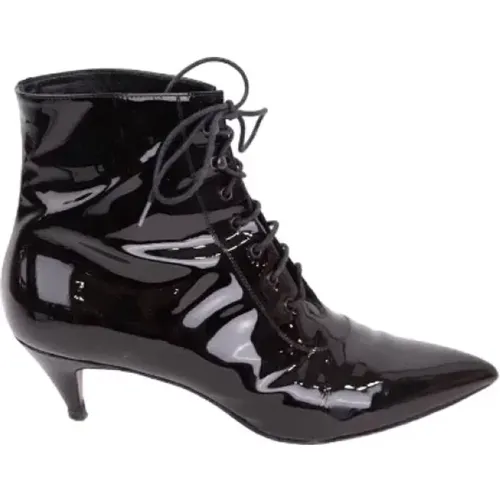 Pre-owned Leather boots , female, Sizes: 5 UK - Yves Saint Laurent Vintage - Modalova