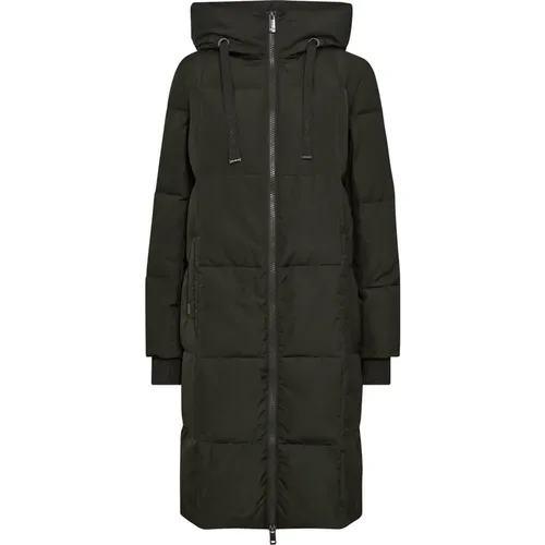 Down Coats, female, , Size: XS Square Down Coat Rosin - MOS MOSH - Modalova