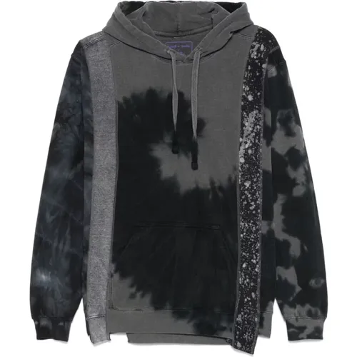 Hoodies, male, , Size: S Abstract Patchwork Hooded Sweatshirt - Needles - Modalova