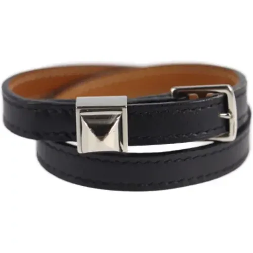 Pre-owned Leather bracelets , female, Sizes: ONE SIZE - Hermès Vintage - Modalova