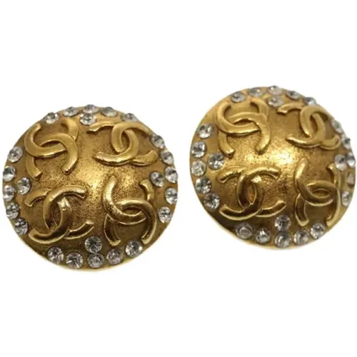 Pre-owned Metal earrings , female, Sizes: ONE SIZE - Chanel Vintage - Modalova