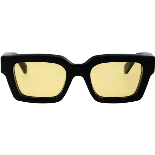 Stylische Sonnenbrille von Virgil L , unisex, Größe: 53 MM - Off White - Modalova