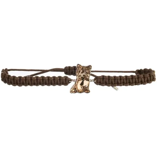 Braune Yorkshire Haustier Halskette - Swarovski - Modalova