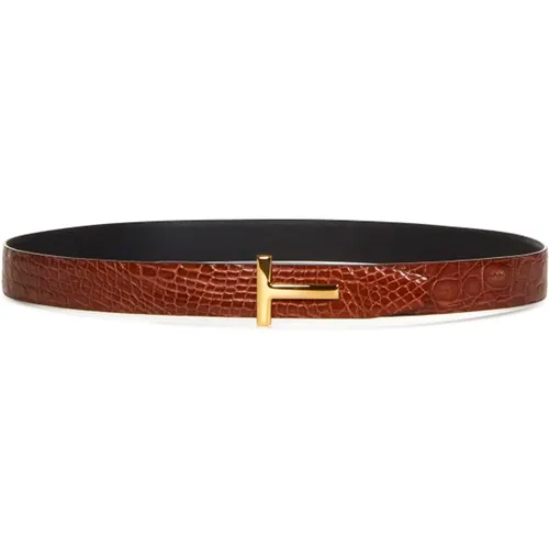 Luxury Reversible Belt , male, Sizes: 115 CM, 110 CM - Tom Ford - Modalova