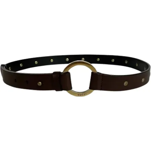 Pre-owned Belts, female, , Size: ONE SIZE Pre-owned Leather belts - Gucci Vintage - Modalova