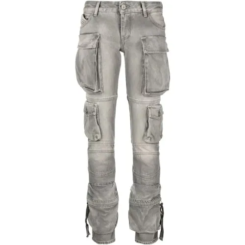 Essie Tapered Cargo Jeans , female, Sizes: W27, W25 - The Attico - Modalova