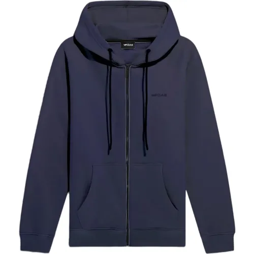 Zip-throughs, male, , Size: XL Zip Hoodie - GAS - Modalova