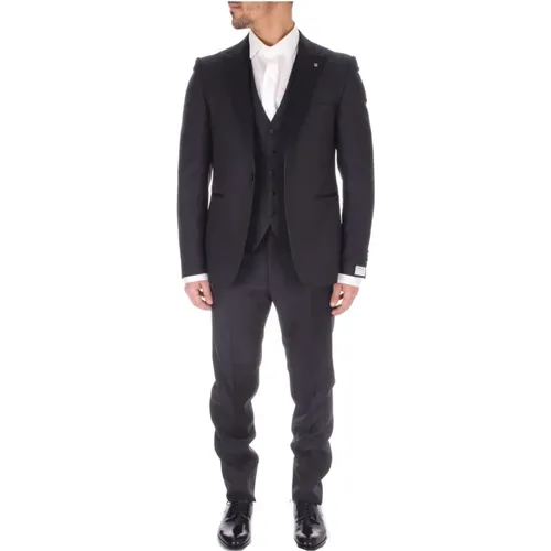 Single-Breasted Suit Set for Men , male, Sizes: M, 3XL - Tagliatore - Modalova