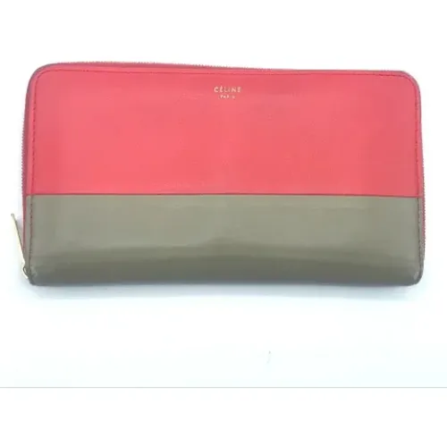 Pre-owned Wallets, female, , Size: ONE SIZE Pre-owned Leather wallets - Celine Vintage - Modalova