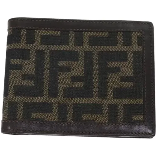 Pre-owned Wallets, female, , Size: ONE SIZE Pre-owned Canvas wallets - Fendi Vintage - Modalova