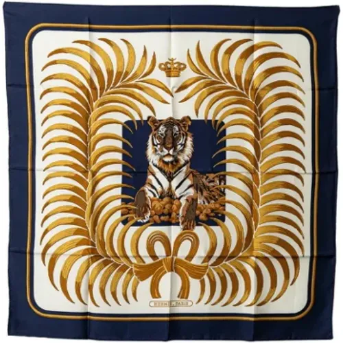 Pre-owned Scarves, female, , Size: ONE SIZE Pre-owned Silk scarves - Hermès Vintage - Modalova