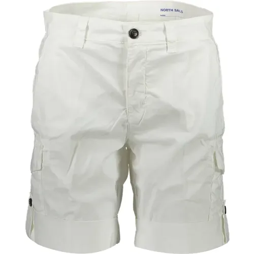 Casual Shorts, male, , Size: W42 Bermuda Shorts with Contrast Details - North Sails - Modalova