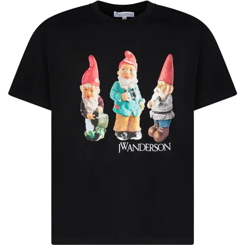 T-Shirts, male, , Size: S Gnome Trio T-Shirt - JW Anderson - Modalova