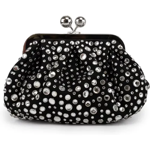 Clutches, female, , Size: ONE SIZE Crystal Embellished Women's Clutch Bag - Max Mara Weekend - Modalova